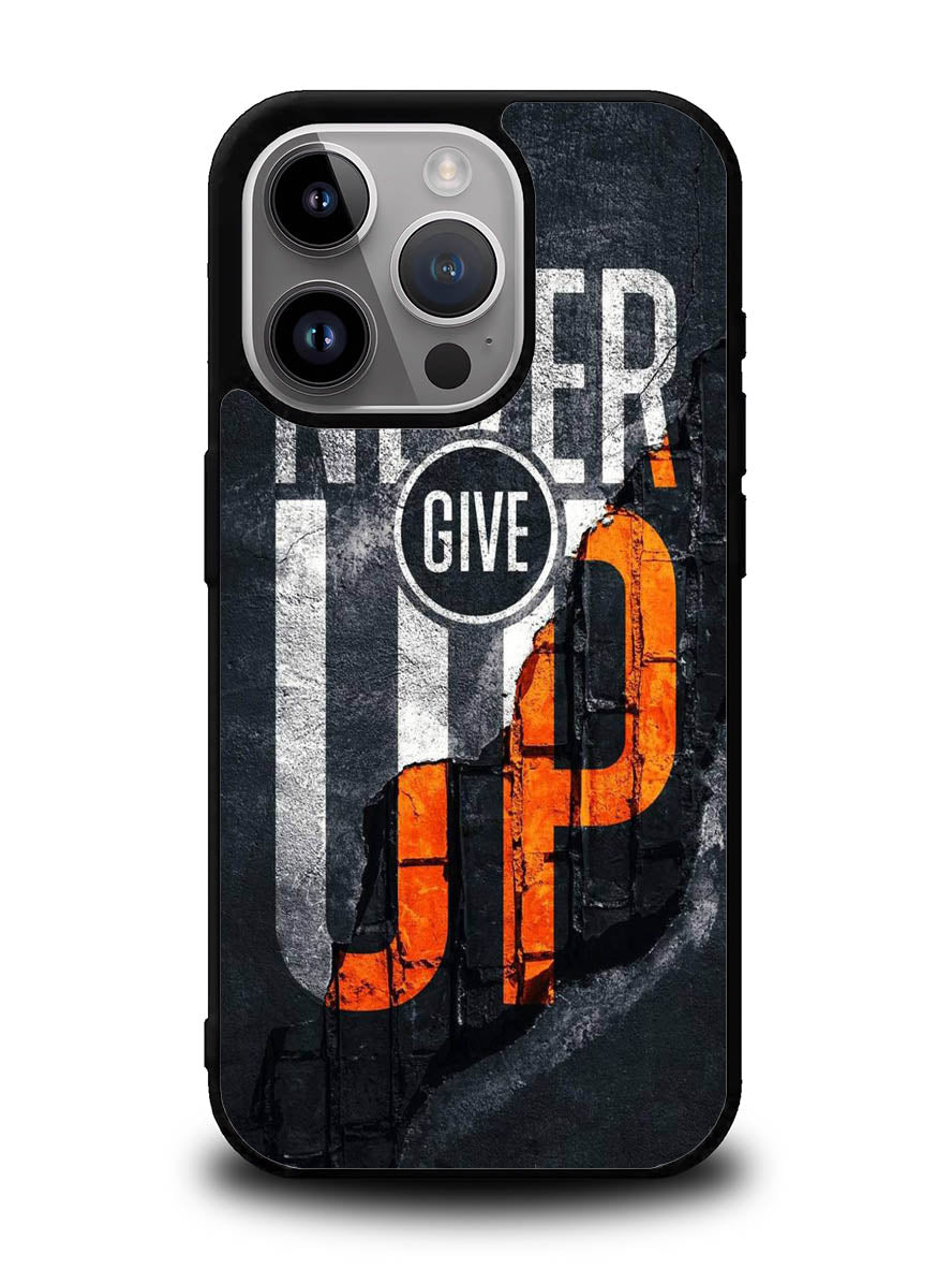 Never give up iPhone 14 Pro Max Case QC9529