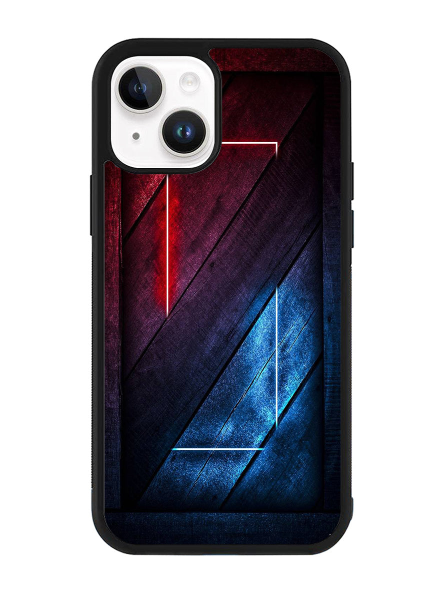 Red and blue iPhone 15 Case OV9532