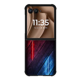 Red and blue Motorola Moto RAZR Plus 2025 Case OV9532