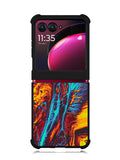 Orange And Blue Fluid Motorola Moto Razr Plus 2023 , Moto Razr+ 2023 Case OV9586