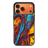 Orange And Blue Fluid iPhone 17 Pro Case QC9586