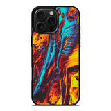 Orange And Blue Fluid iPhone 16 Pro Max Case OV9586