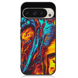 Orange And Blue Fluid Google Pixel 9 | Pixel 9 Pro Case OV9586
