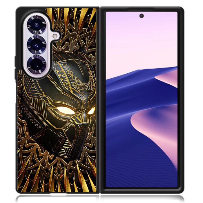 black panther gold Samsung Galaxy Z Fold 7 Case OV9556