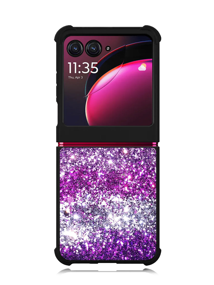 Pink Purple Silver Motorola Moto Razr Plus 2023 , Moto Razr+ 2023 Case OV9553