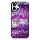 Pink Purple Silver iPhone 16 Plus Case QC9553