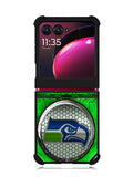 Seattle Seahawks Logo 2nd Motorola Moto Razr Plus 2023 , Moto Razr+ 2023 Case