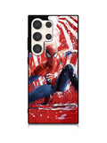 Spiderman Painted Samsung Galaxy S23 Ultra 5G Case QC8949