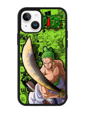 one piece roronoa zoro iPhone 14 Plus Case QC9012