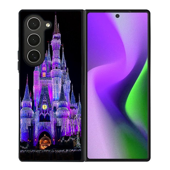 Disney Castle Night Lights 2nd Samsung Galaxy Z Fold 6 Case