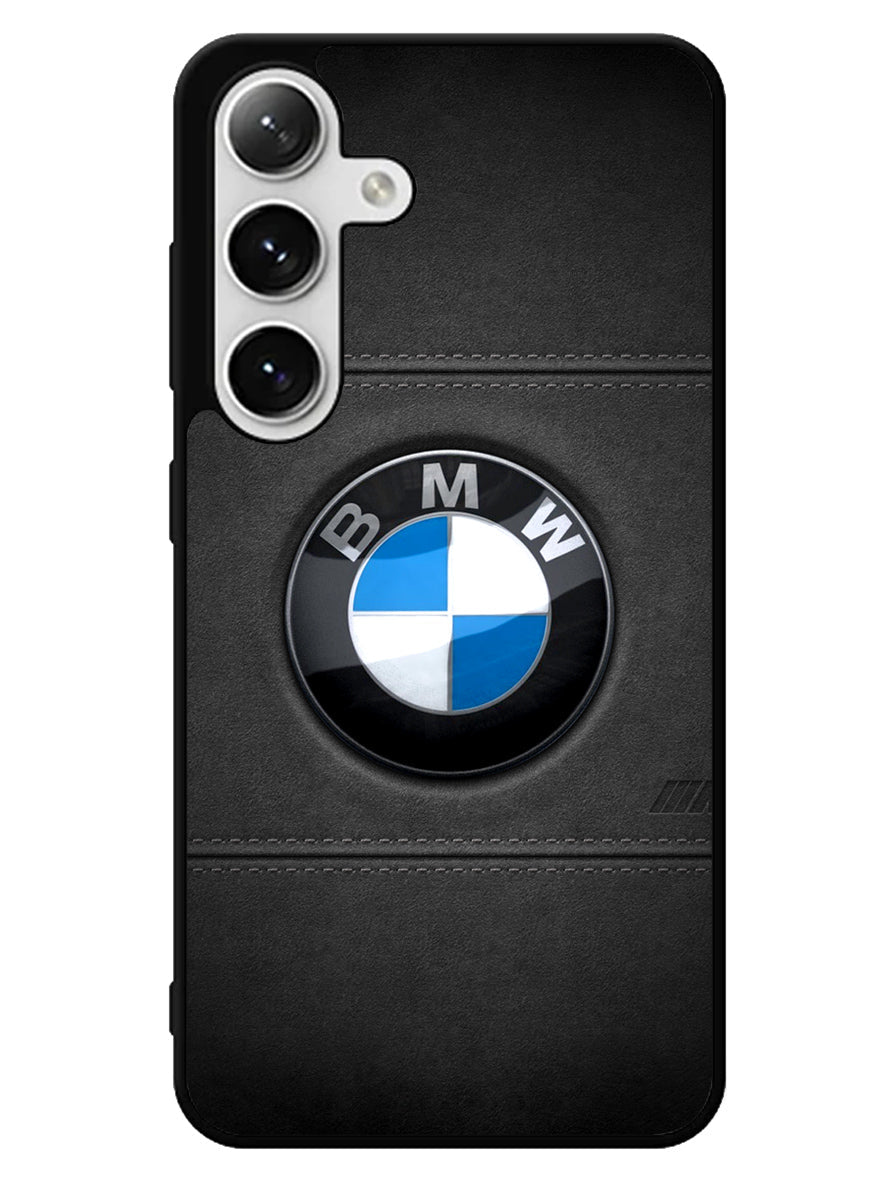 Bmw leather Logo Samsung Galaxy S25 5G Case