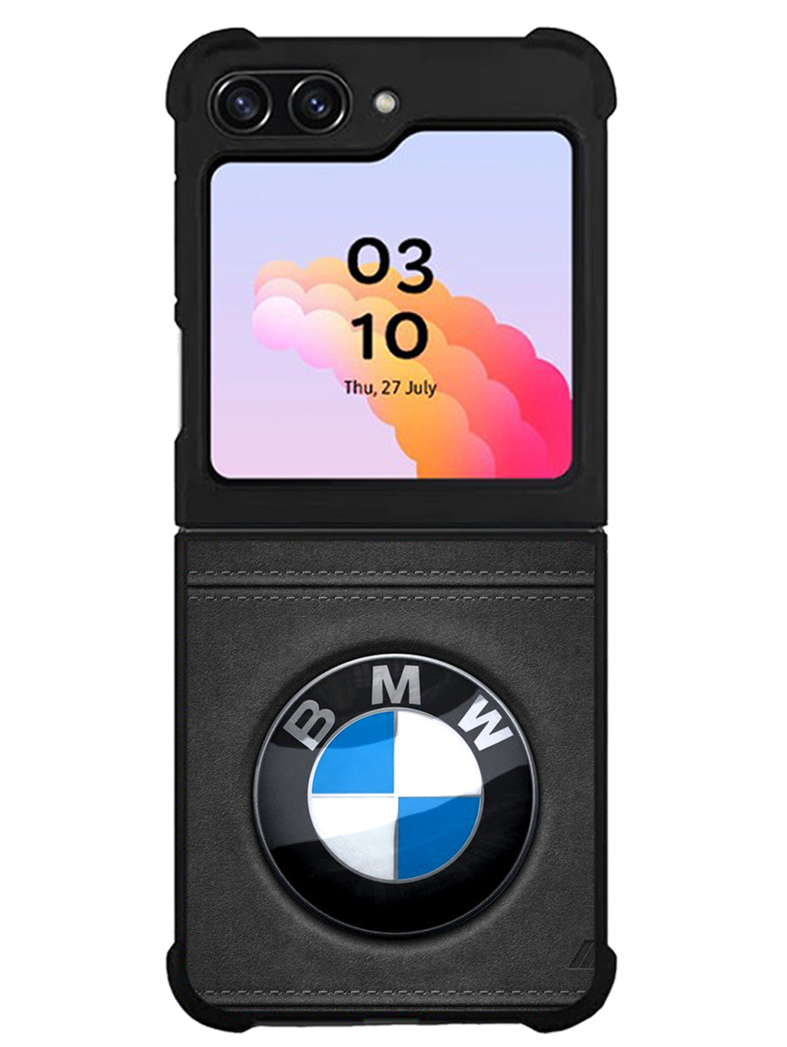 Bmw leather Logo Samsung Galaxy Z Flip 5 5G 2023 Case