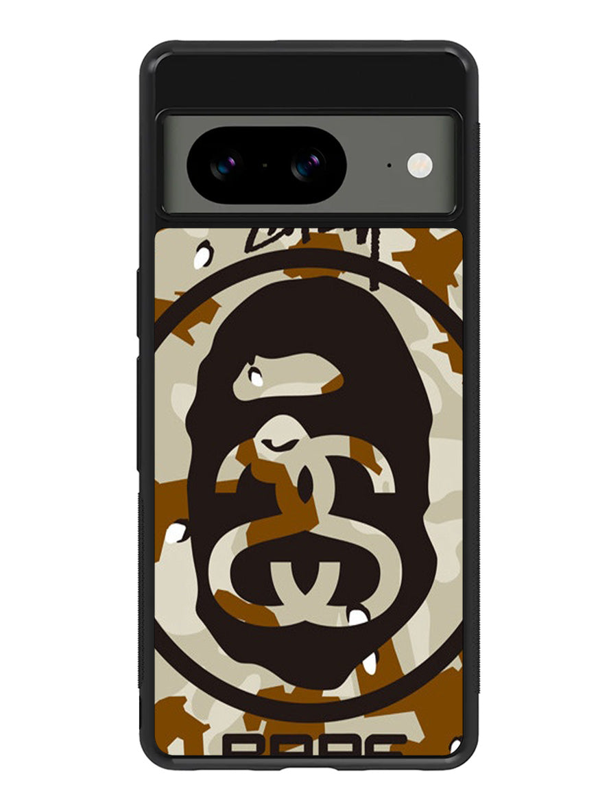 A Bathing Ae x Stussy Google Pixel 8 Case QC0933