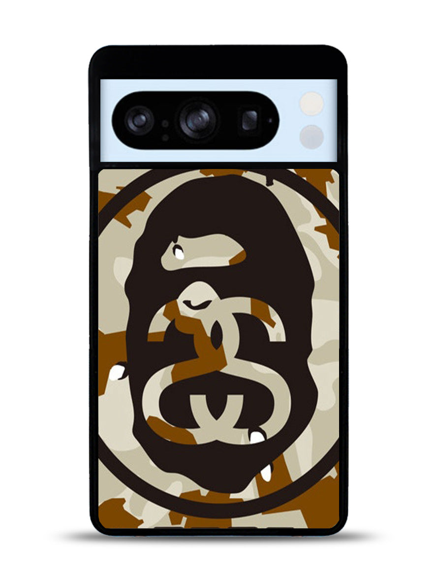 A Bathing Ae x Stussy Google Pixel 8 Pro Case QC0933
