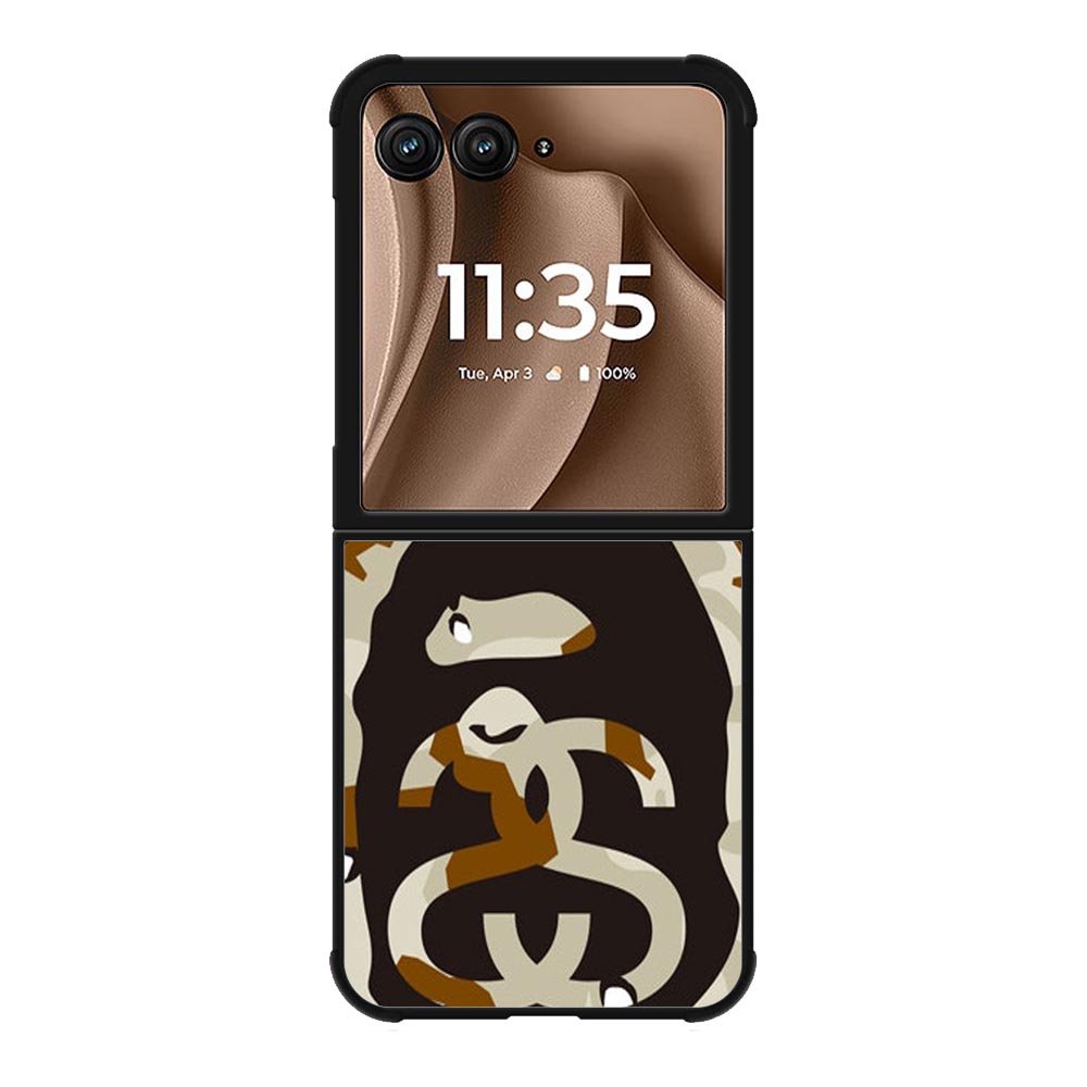 A Bathing Ae x Stussy Motorola Moto RAZR Plus 2025 Case OV0933
