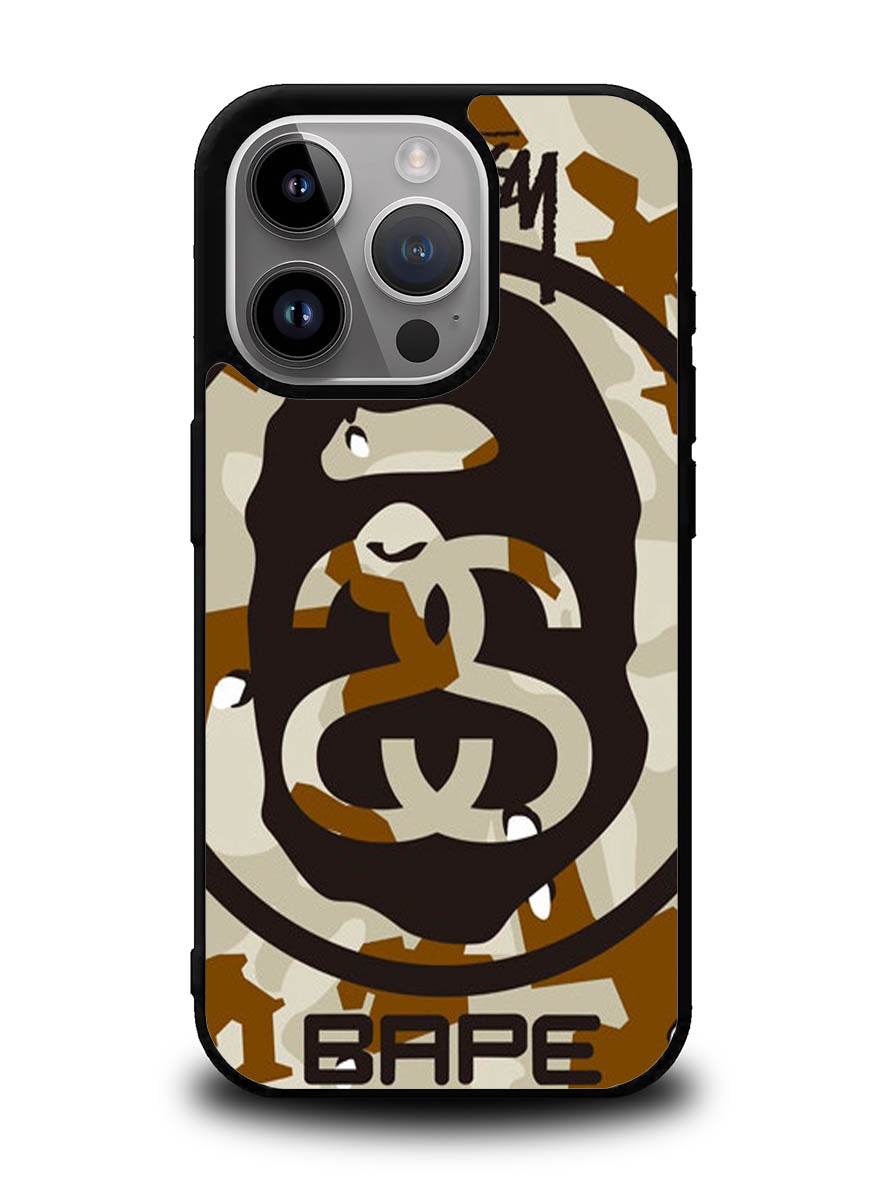 A Bathing Ae x Stussy iPhone 14 Pro Case QC0933