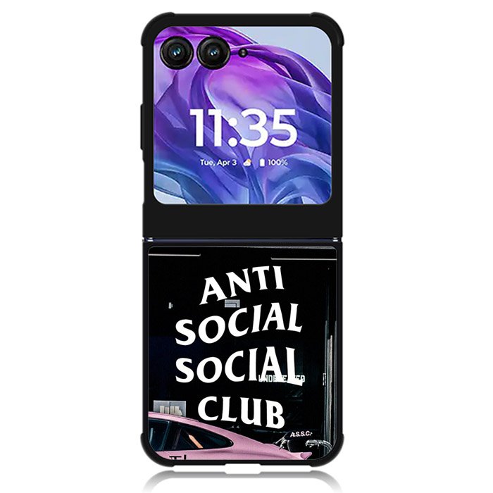 anti social social club Motorola Moto Razr Plus 2024 , Moto Razr+ 2024 Case OV0934