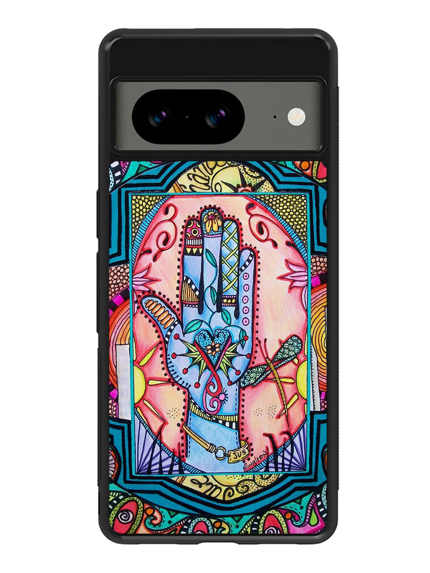 Hand Mandala Singleton Hippie Google Pixel 8A Case QC5058