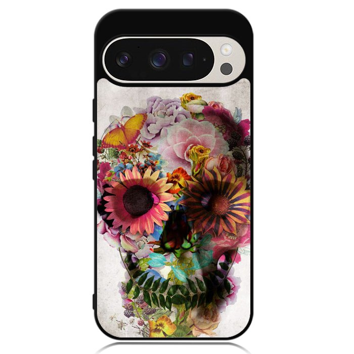 Floral Skeleton Google Pixel 9 | Pixel 9 Pro Case OV4869