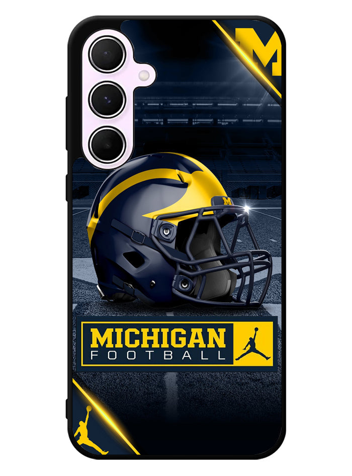 michigan wolverines helmet Samsung Galaxy A55 5G Case