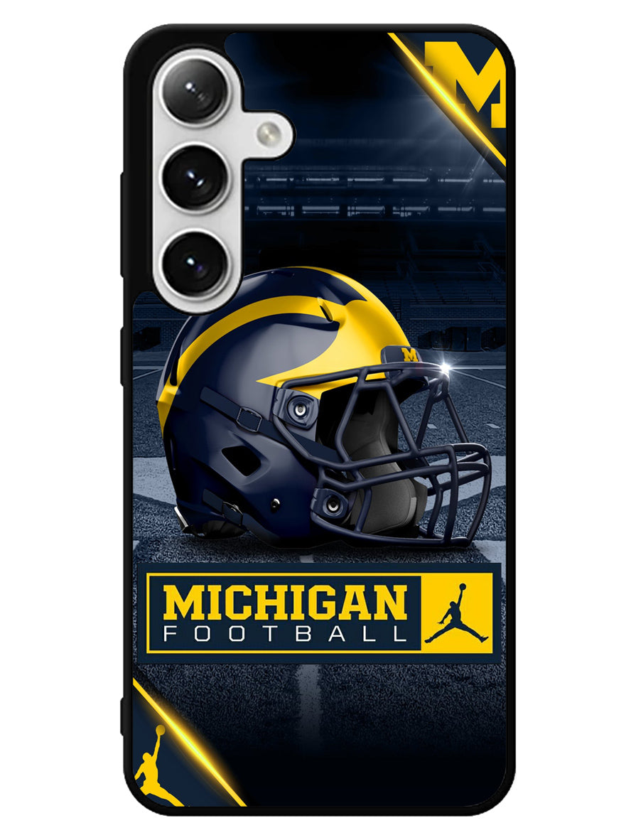 michigan wolverines helmet Samsung Galaxy S25 5G Case