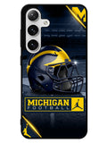 michigan wolverines helmet Samsung Galaxy S24 5G Case