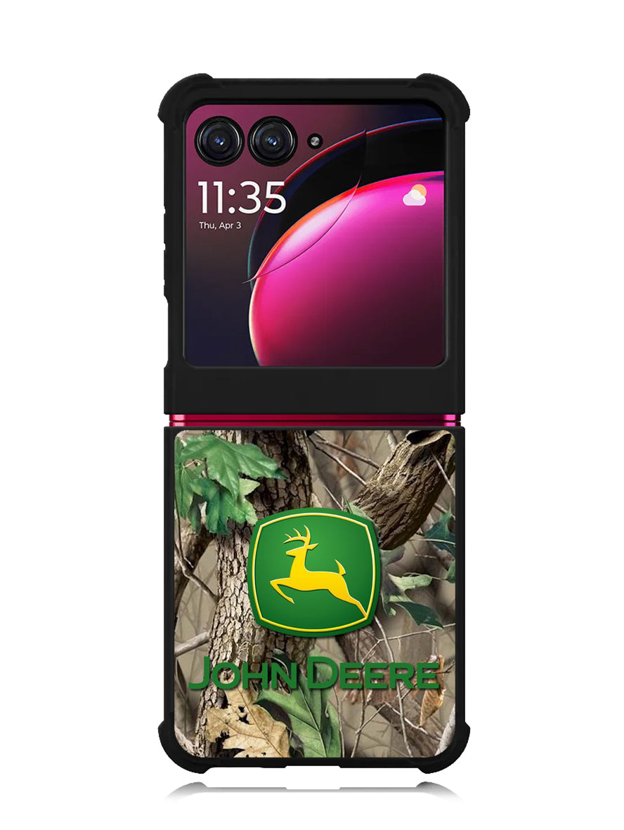 John Deere Camo Logo Motorola Moto Razr Plus 2023 , Moto Razr+ 2023 Case
