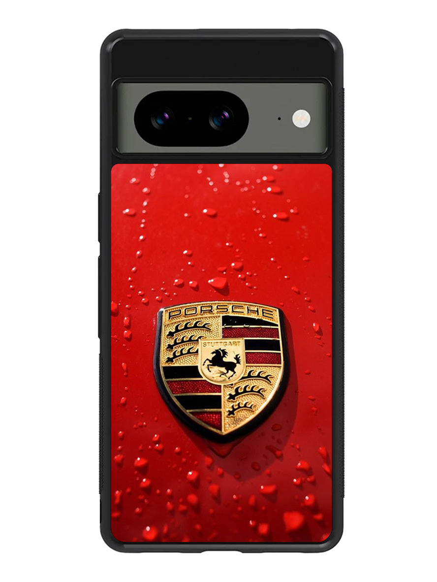 Porsche Logo Red Google Pixel 8A Case QC1035