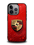 Porsche Logo Red iPhone 15 Pro Max Case OV1035