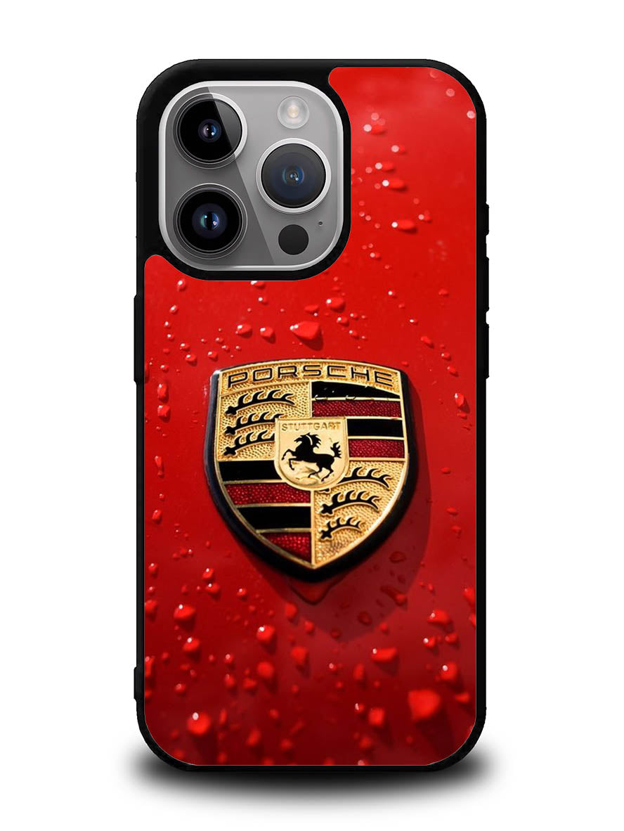 Porsche Logo Red iPhone 16 Pro Max Case QC1035