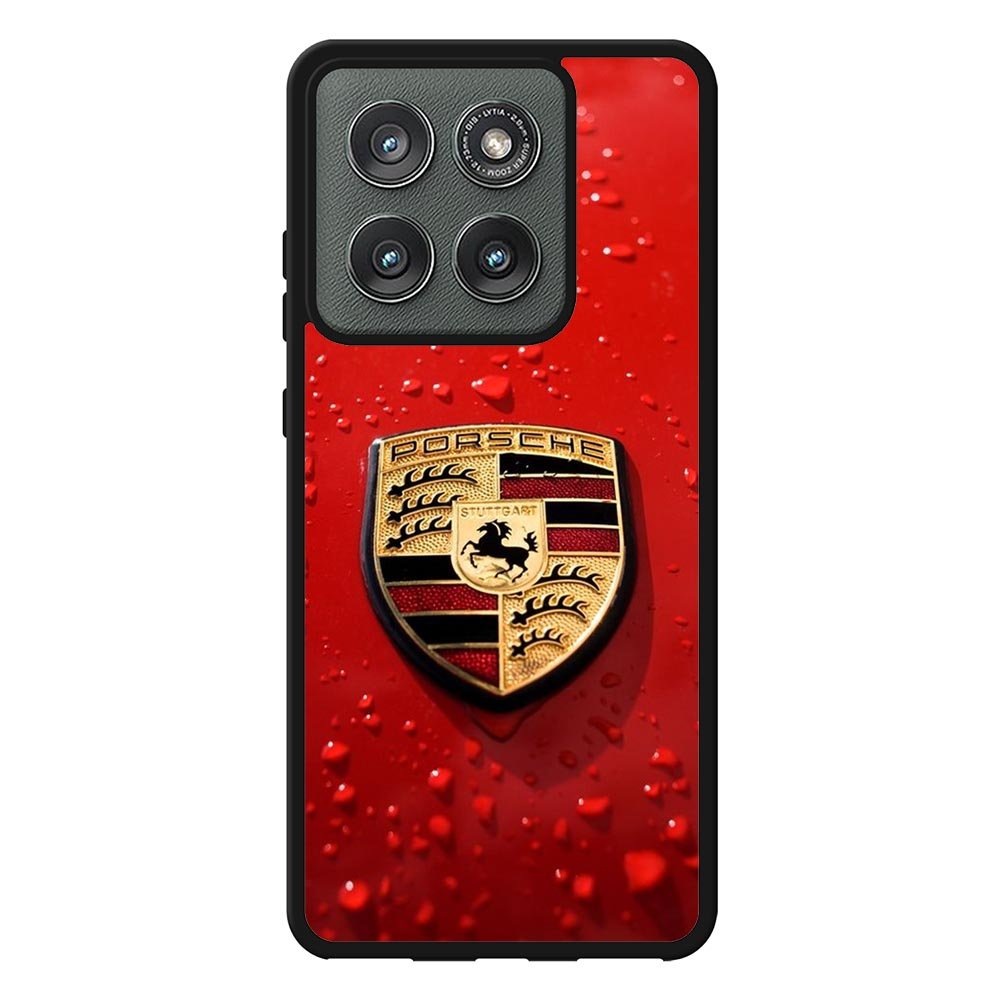 Porsche Logo Red Motorola Moto Edge 2025 Case QC1035