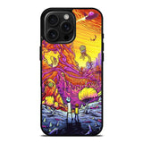 Rick And Morty World Full Colour iPhone 16 Pro Case OV1044