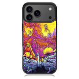 Rick And Morty World Full Colour iPhone 17 Pro Case OV1044