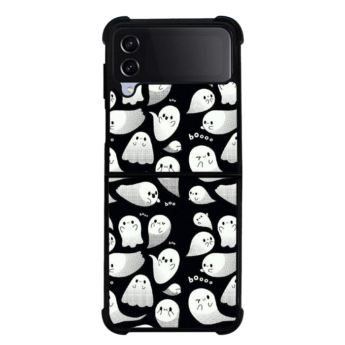 Cute Ghost FLX0524 Samsung Galaxy Z Flip 5 , Z Flip 4 , Z Flip 3 ,  Z Fold 5 , Z Fold 4 , Z Fold 3 5G Case