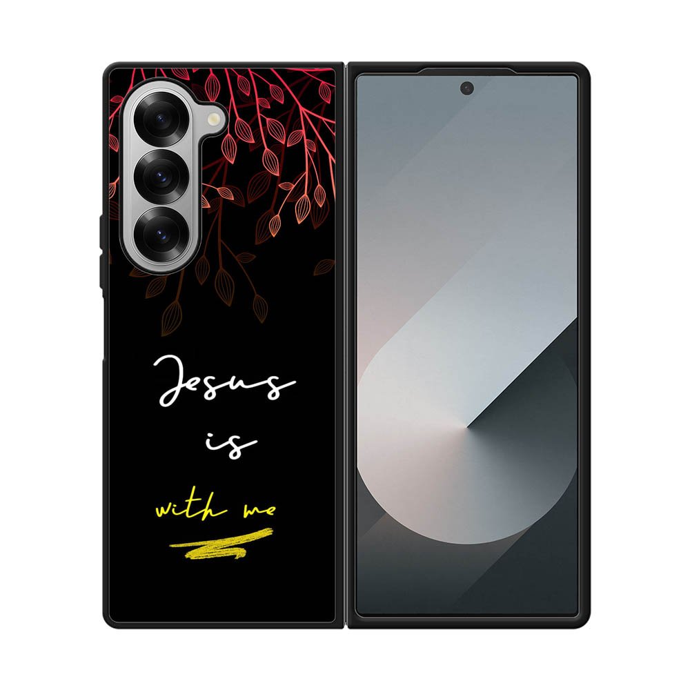 Jesus is with me FLX0550 Samsung Galaxy Z Fold 7 5G Case