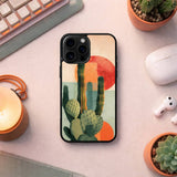 Minimal Cactus Modern Desert Art Case Cover Protective for iPhone, Samsung & Google Pixel HE0007