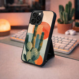 Minimal Cactus Modern Desert Art Case Cover Protective for iPhone, Samsung & Google Pixel HE0007