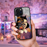 Surreal Cat Woman Collage Art Case Cover Protective for iPhone, Samsung & Google Pixel HE0048