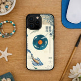 Koi Vinyl Record Asian Art Print Case Cover Protective for iPhone, Samsung & Google Pixel HE0059