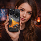 Surreal Rocket Night Sky Art Print Case Cover Protective for iPhone, Samsung & Google Pixel HE0066