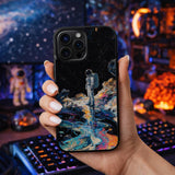 Astronaut Cosmic Landscape Art Case Cover Protective for iPhone, Samsung & Google Pixel HE0070