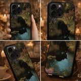 Midnight Cat by Garden Pond Case Cover Protective for iPhone, Samsung & Google Pixel HE0074