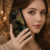 Midnight Cat by Garden Pond Case Cover Protective for iPhone, Samsung & Google Pixel HE0074