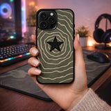 Minimal Star Ripple Abstract Aesthetic Case Cover Protective for iPhone, Samsung & Google Pixel HE0108