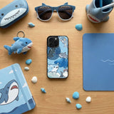Cute Kawaii Shark Collection Case Cover Protective for iPhone, Samsung & Google Pixel HE0212