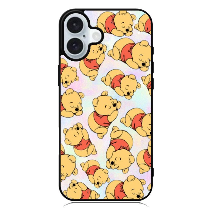Winnie The Pooh Pattern iPhone 16 Plus Case QC1152
