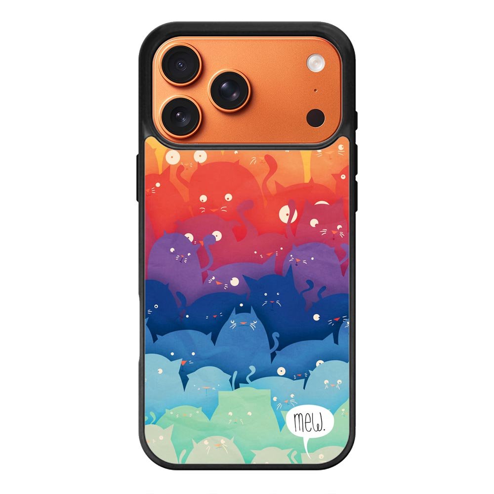 Cats Mew iPhone 17 Pro Case QC1175