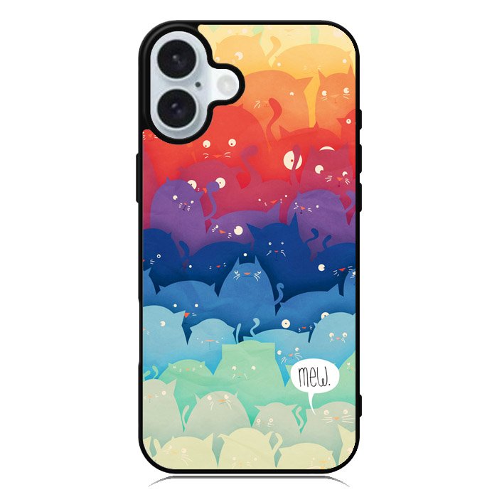 Cats Mew iPhone 16 Plus Case QC1175