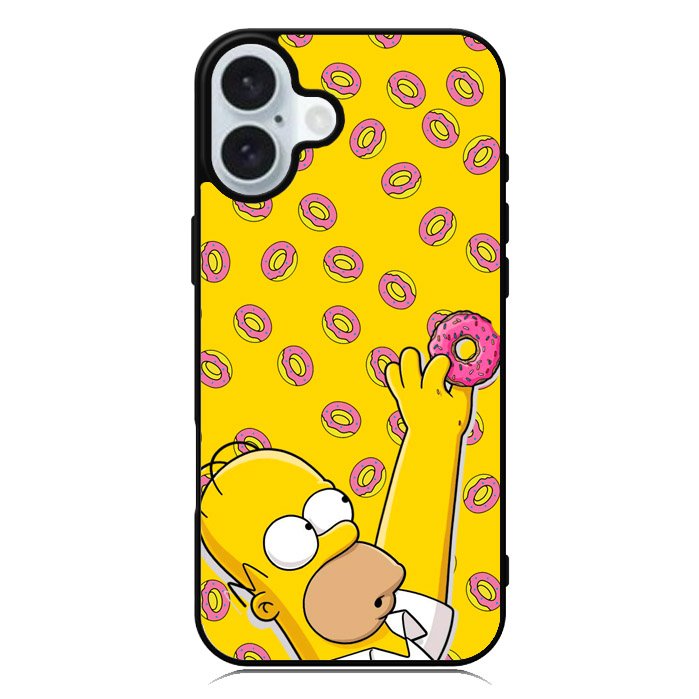 the simpson donuts iPhone 16 Case QC1188