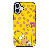the simpson donuts iPhone 16 Plus Case QC1188